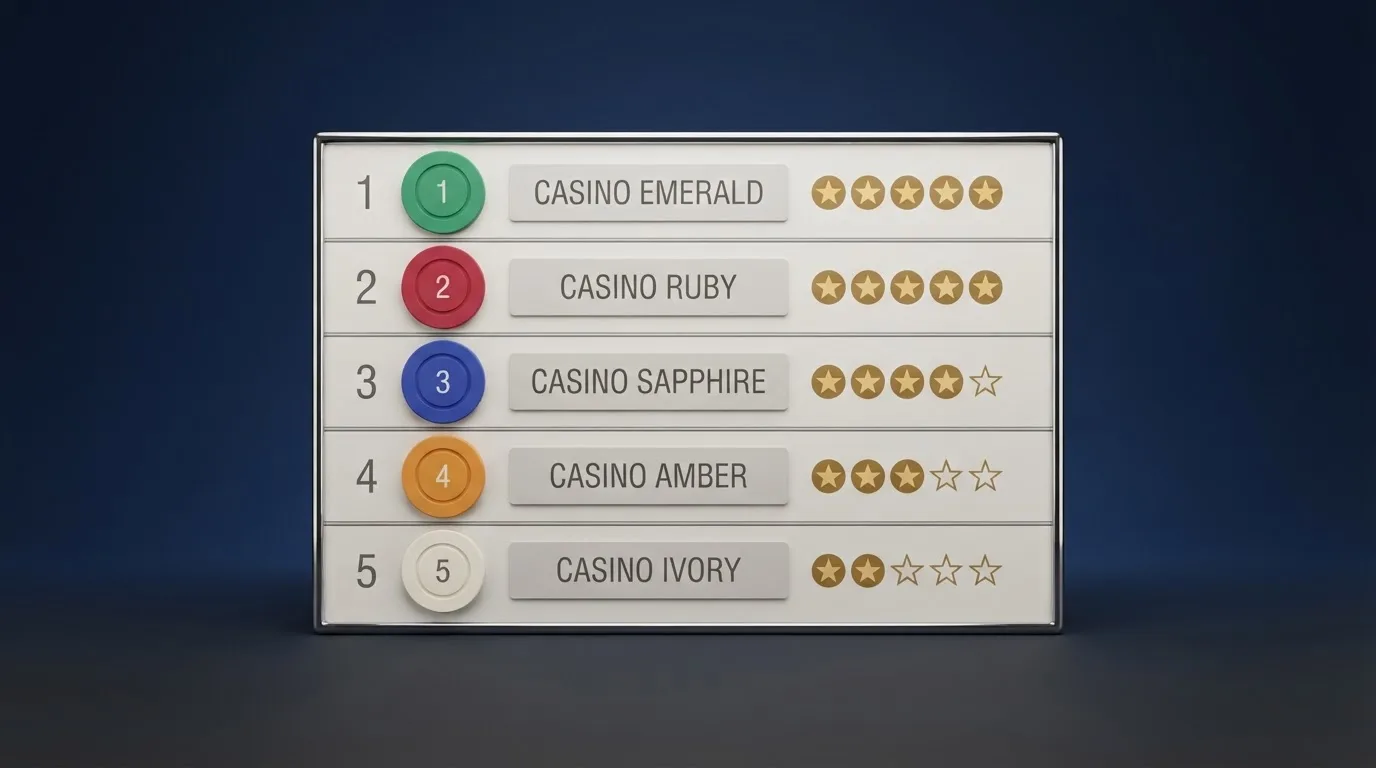Tableau comparatif affichant plusieurs marques de casino en ligne classées selon leurs offres de tours gratuits